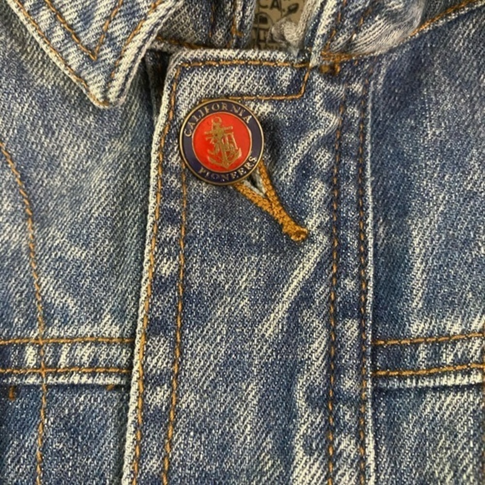 California Pioneers Third Army Denim Women’Jacket - Picture 3 of 5